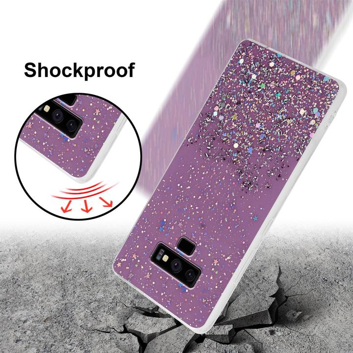 Productafbeelding Cadorabo TPU hoes fonkelende glitters (Samsung Galaxy Note 9)