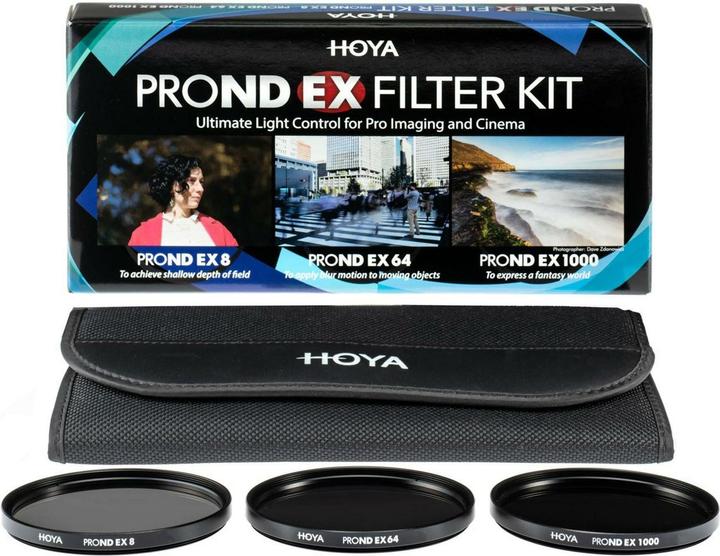 Actual product image Hoya PRO ND EX Filter Kit 8/64/1000 (58 mm, Neutral density filter, 58 mm)