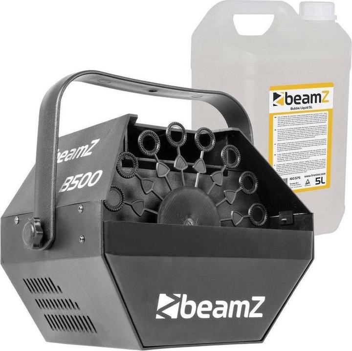 BeamZ Blasenblasmaschine - B500 anrufen Windmaschine mit 5 Litern Blasenflüssigkeit -