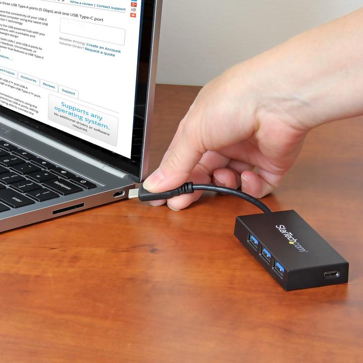 Produktbild StarTech 4-Port USB 3.0 Hub (USB-C, 4 Ports)