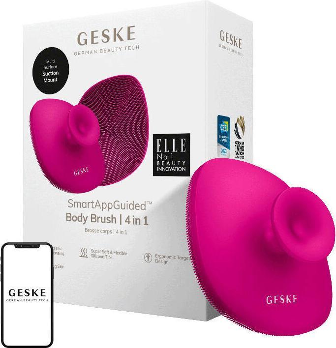Actual product image Geske Body Brush 4 in 1 (magenta)