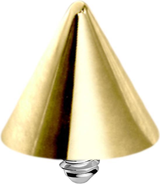 Star Piercing Dermal Anchor Cone vergoldet (Chirurgenstahl 316L)