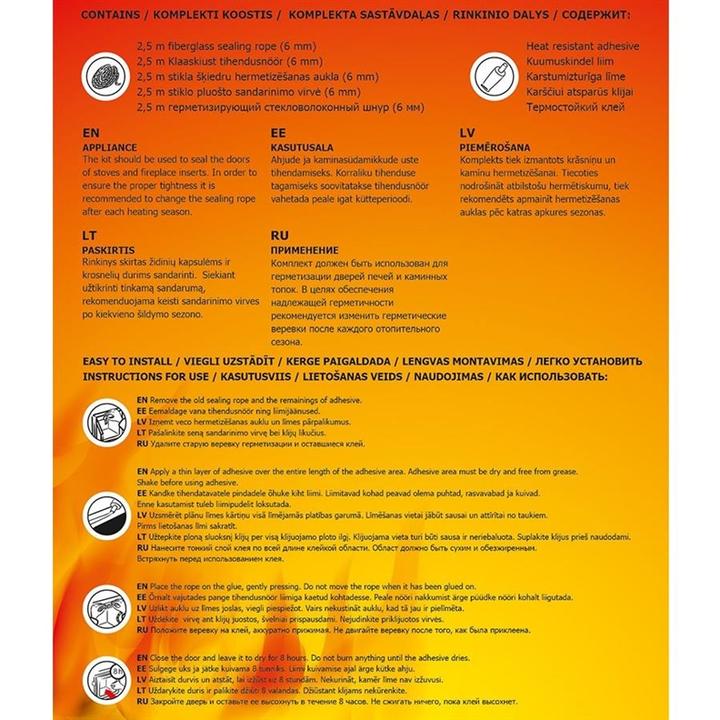 Immagine prodotto Flammifera NASTRO IGNIFUGO 6MM 2,5M + COLLA