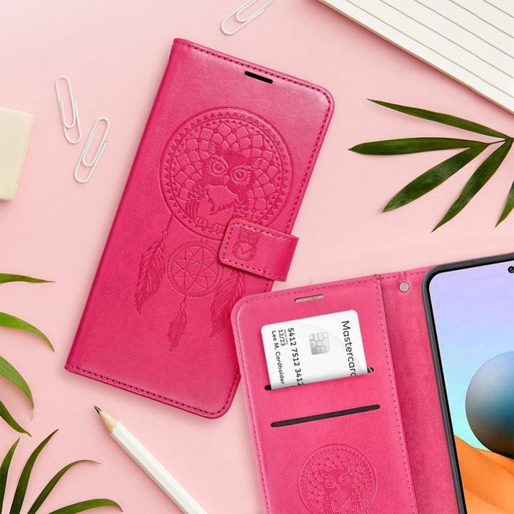 Produktbild OEM Back panel cover MEZZO Book case for IPHONE 7 / 8 / SE 2020 / SE 2022 dreamcatcher magenta (Apple iPhone SE (3rd Gen), Apple iPhone SE (2nd Gen), Apple iPhone 7)