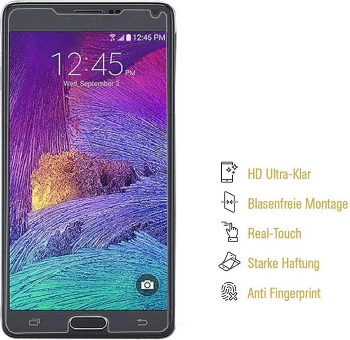 Actual product image Protectorking 4x Displayschutz HD Klar (4 Piece, Samsung Galaxy Note 4)
