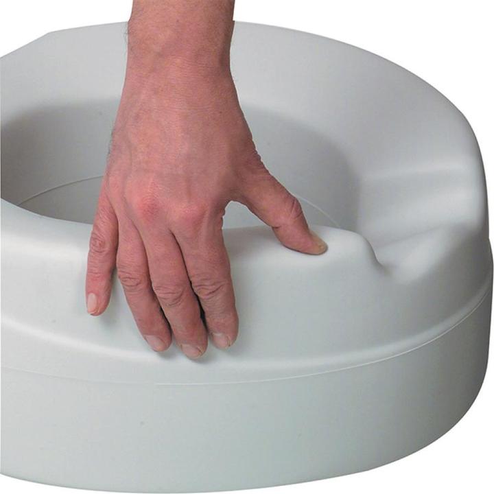 Immagine prodotto Hausella Sollevatore per sedile del wc morbido grigio chiaro (Toilette)
