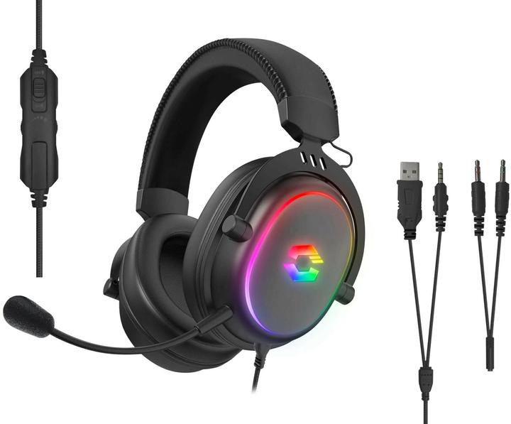 Speedlink CONUX RGB Stereo Gaming Headset - for PC/PS5/PS4/Xbox Series X/S/Switch/OLED/Lite, black (Cable)