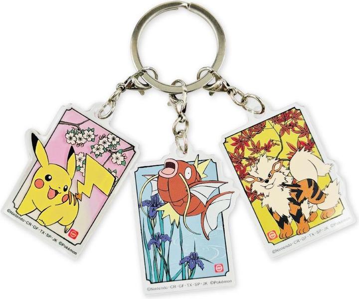 Actual product image Pokémon 3-teiliges Keyholder Set aus Acryl - Pikachu, Magikarp, Arcanine