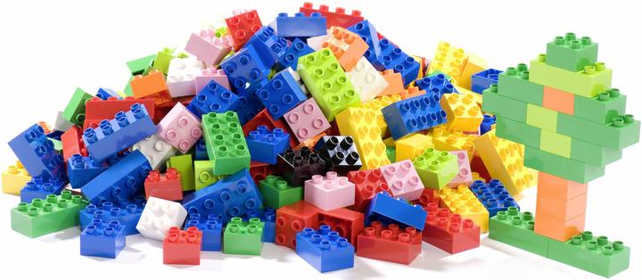 Hubelino KIGA bricks set - mixed colours (550 pieces)