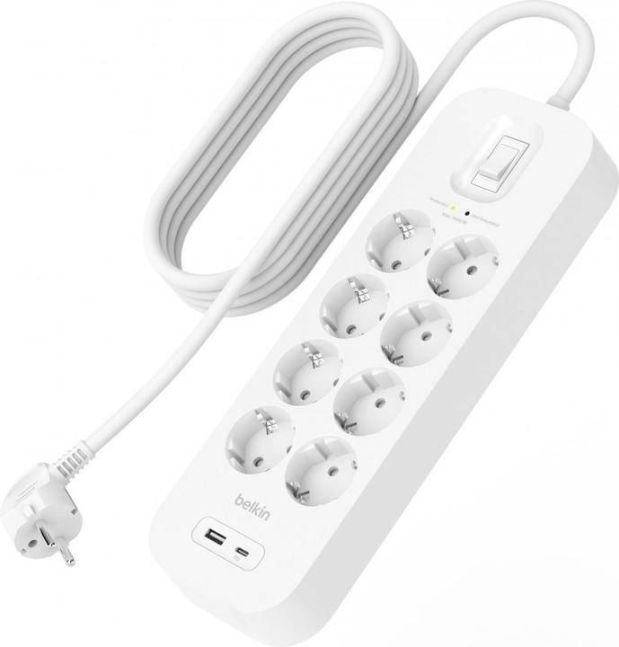 Produktbild Belkin Surgemaster Überspannungsschutz (8 x, 2 m)