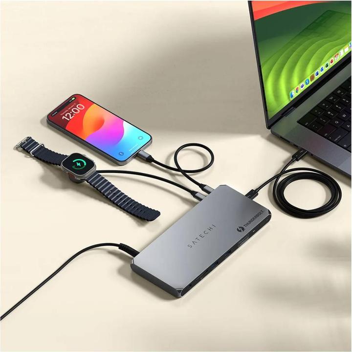 Actual product image Satechi Thunderbolt 4 Multi-Display Docking Station (Thunderbolt, 11 Ports)
