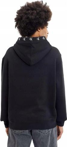 Actual product image Calvin Klein Jeans LOGO JACQUARD HOODIE, black(black), size XL (XL)