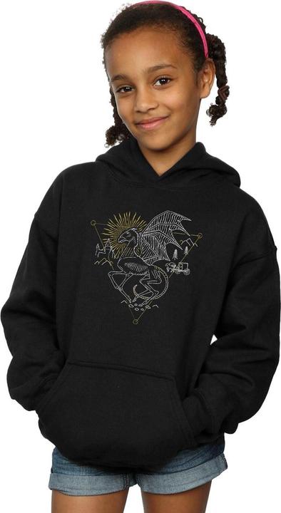Produktbild Thestral Line Art Kapuzenpullover Mädchen (140, 146)