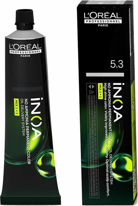 Produktbild L'Oréal Professionnel Dauerfärbung Inoa Color Nº 5.3 Helles Goldkastanien(60 g) (5.3)
