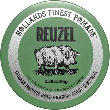 Reuzel Green Grease Oil Based Pomade Medium Hold Medium Shine (Haargel)