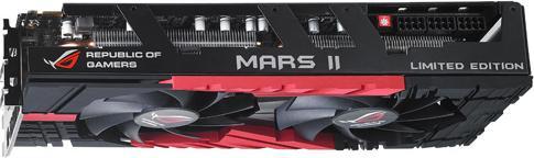 Produktbild ASUS MARS II, Dual-GPU, 2x 1.5GB DDR5, PCI-E x16, Limited (1.54 GB)
