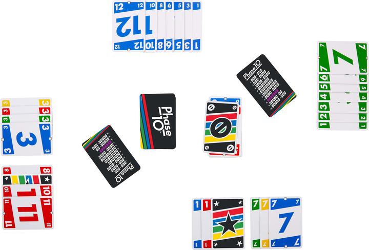 Label énergétique Mattel Games Phase 10 (Allemand, Anglais, Français, Italien)