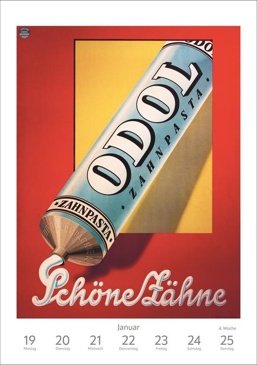 Produktbild Harenberg Alles Reklame! Wochen-Kulturkalender 2026 - 53 nostalgische Werbeplakate (Harter Einband, Deutsch)
