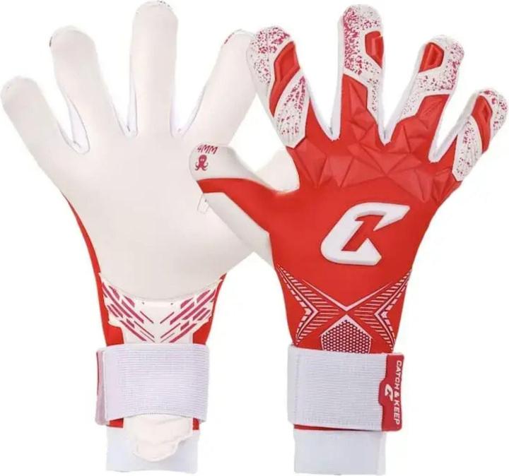 Catch & Keep Fussballhandschuhe Pulse X Red Gr. 7 Torwart Goalie Handschuhe (7)
