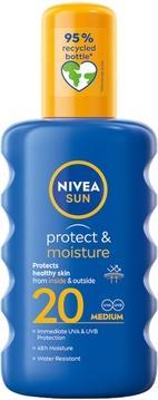 NIVEA Sun Protect & Moisture Moisturizing Sun Spray Lotion Spf20 200Ml (Sonnenspray, SPF 20, 200 ml)
