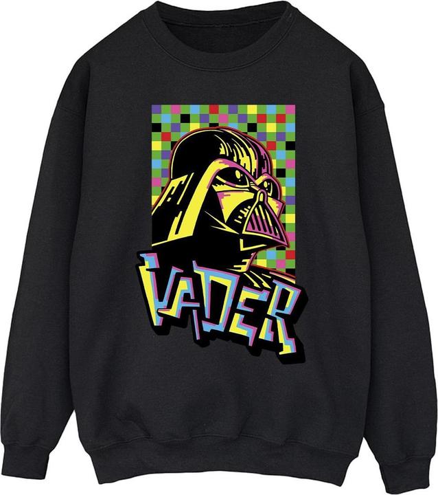 Actual product image Star Wars Mens Vader Graffiti Pop Art Sweatshirt (L)