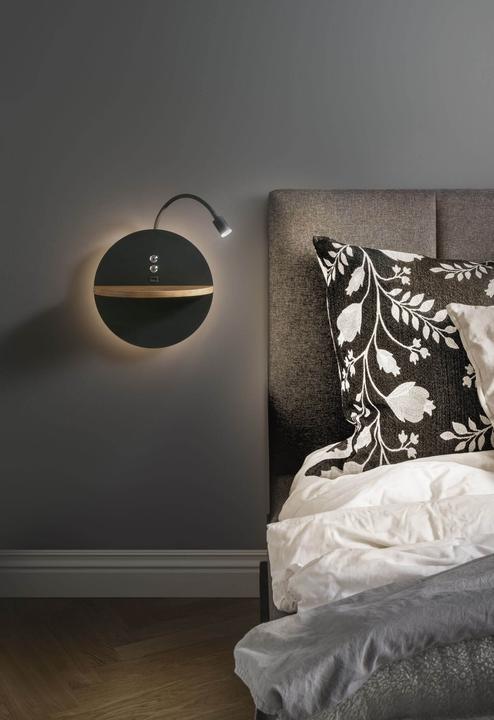 Image du produit Fabas Luce 371720101Lampe murale LED Dual noire 15,5W (1380 lm)