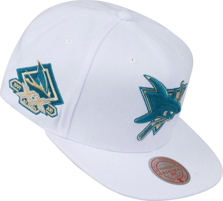Actual product image Mitchell & Ness White San Jose Sharks (One size)