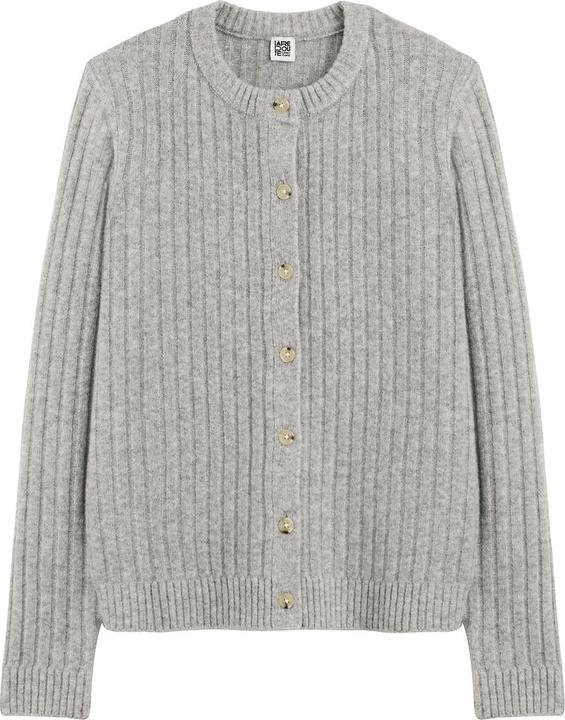 Image du produit La Redoute Collections Cardigan en maille côtelée (XL)