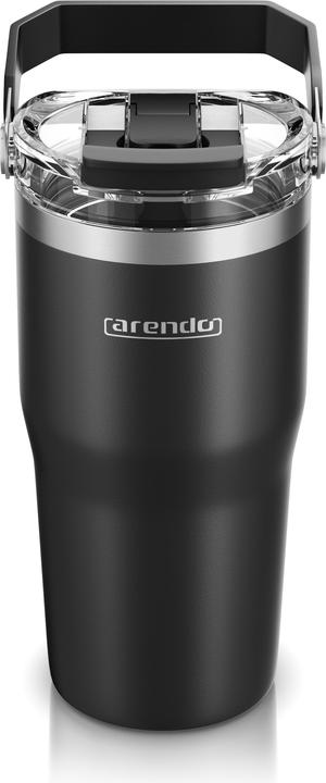 Arendo Thermobecher 600 ml, Thermal Mug, Kaffee to go Becher mit Deckel aus Edelstahl 0,6 L, auslaufsicher (0.60 l)