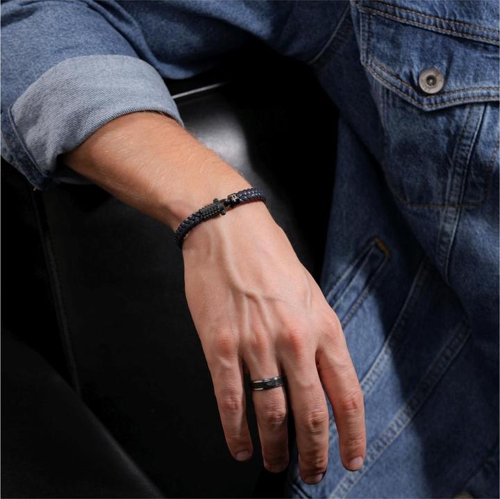 Actual product image Police Wrath (19 cm, Stainless steel, Leather)