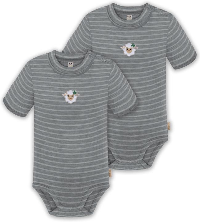Immagine prodotto Normani Set di 2 body baby merino a maniche corte "Tihoi" - 9309 (56)