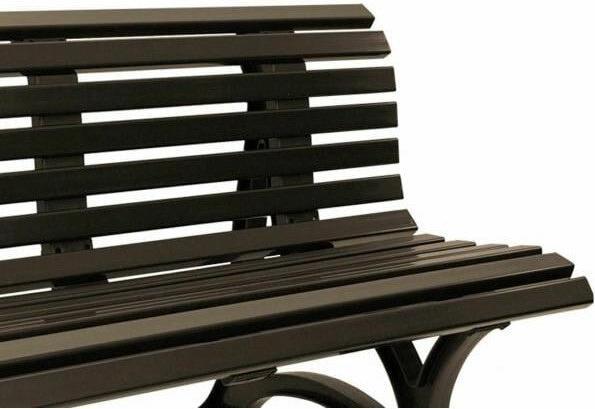 Image du produit Blome Banc de jardin Helgoland plastique 3 places brun chocolat