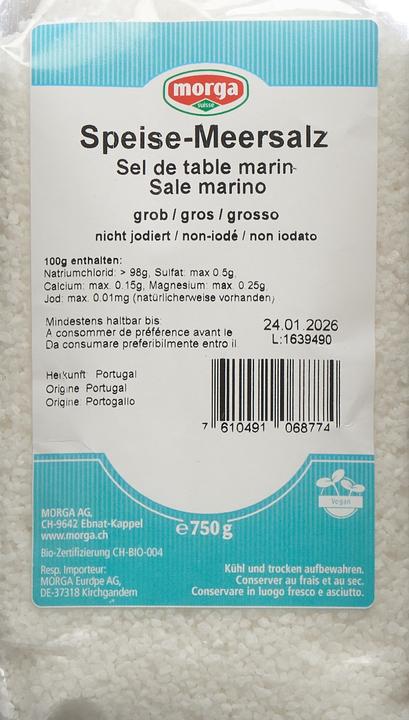 Produktbild Holle Meersalz grob (750 g)