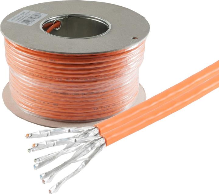 Image du produit Shiverpeaks ®-BASIC-S- Câble de pose réseau-LAN,Cat.7 câble brut, S/FTP, duplex, largeur de bande 600 MHz, 100m (S/FTP, CAT7, 100 m)
