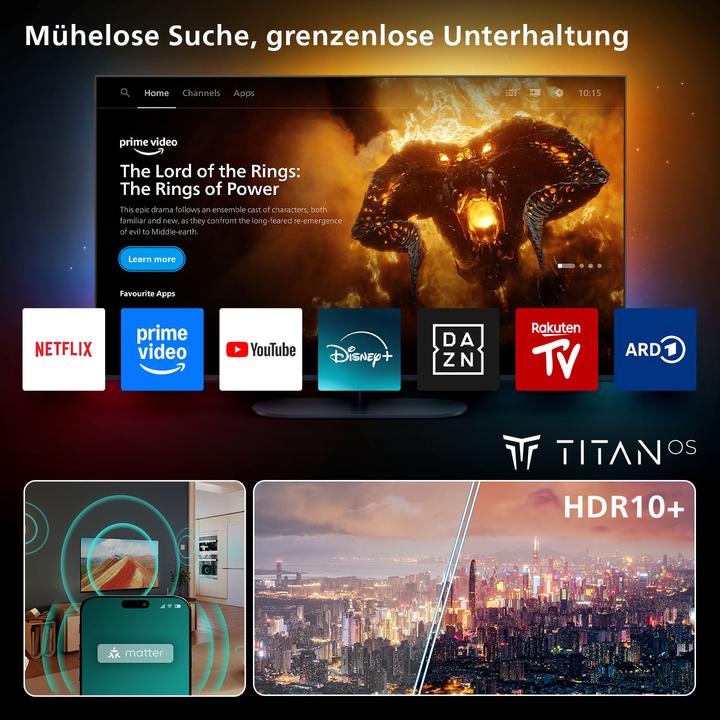 Immagine prodotto Philips 65PUS7800/12 (65", PUS7800, QLED, 4K, 2025)