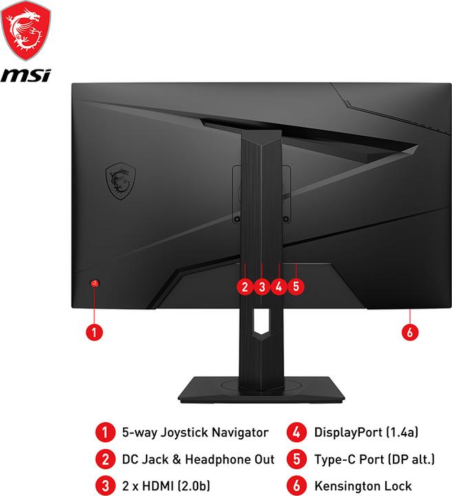 Actual product image MSI G274PFDE (1920 x 1080 pixels, 27")