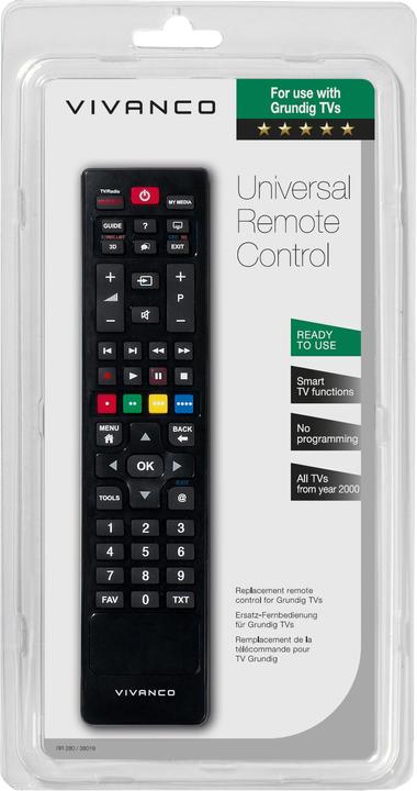 Produktbild Vivanco RR 280 für Grundig (Gerätespezifische Fernbedienung, Infrarot)