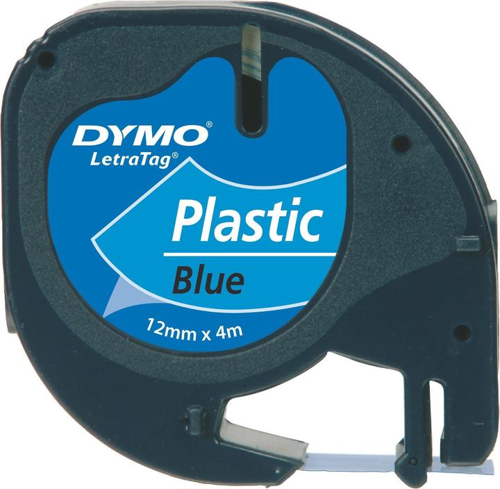 Dymo Schriftband LetraTag (1.20 cm, Blau)