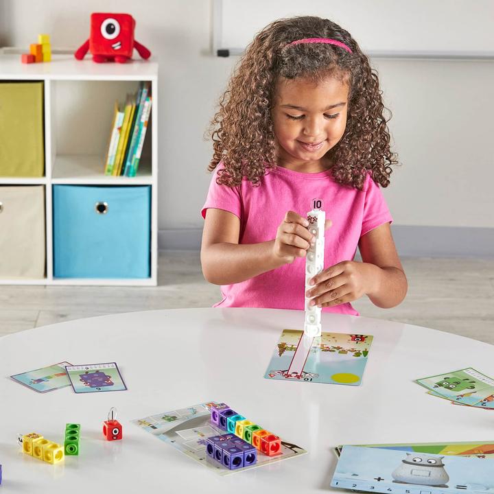 Actual product image Learning Resources MathLink® Cubes Numberblocks® 1-10 Activity Set (German, Dutch, Spanish, French)
