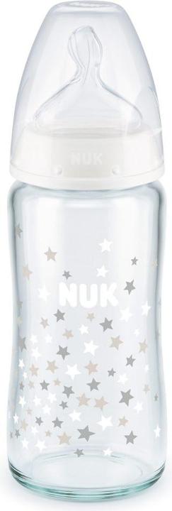 NUK First Choice + glass baby bottle (240 ml)