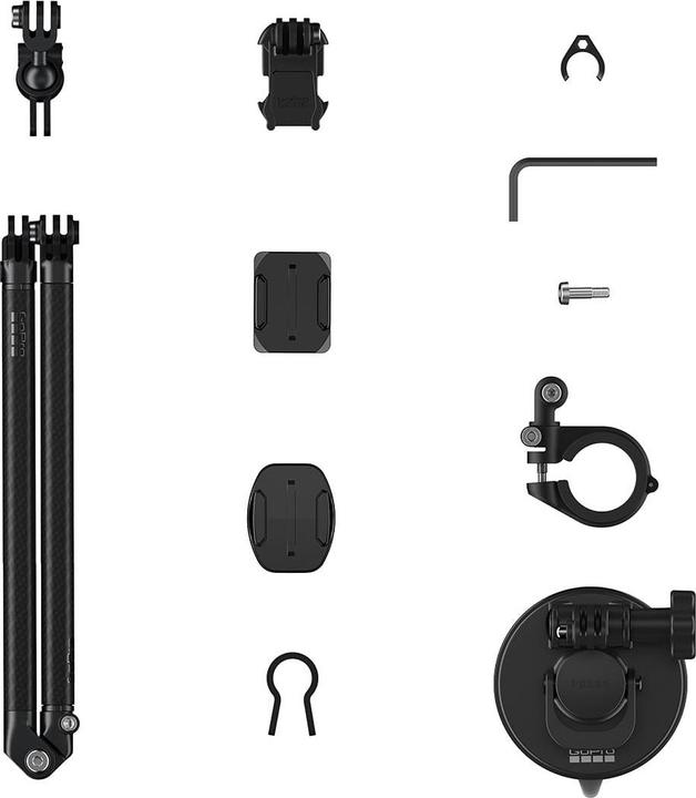 Productafbeelding GoPro Giek + Bar Bevestiging (HERO8 zwart, Hero11 Zwart Mini, Held 12, Hero 10 Zwart, Hero 11 Zwart, Hero 9 Zwart)