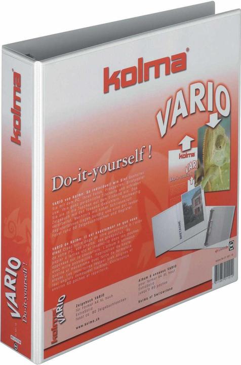 Kolma Zeigebuch Vario A4 XL 4 Ringe Füllhöhe 4.5 cm weiss (A4, 68 mm, 1 Stück)