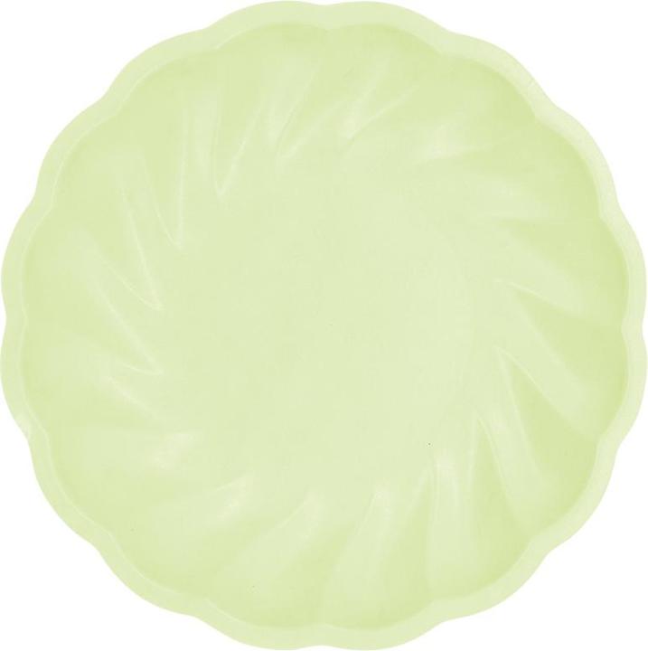 Actual product image Amscan Plate Maxi Vert Decor round green (6 x)