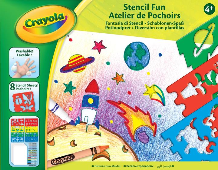 Actual product image Crayola stencil painting