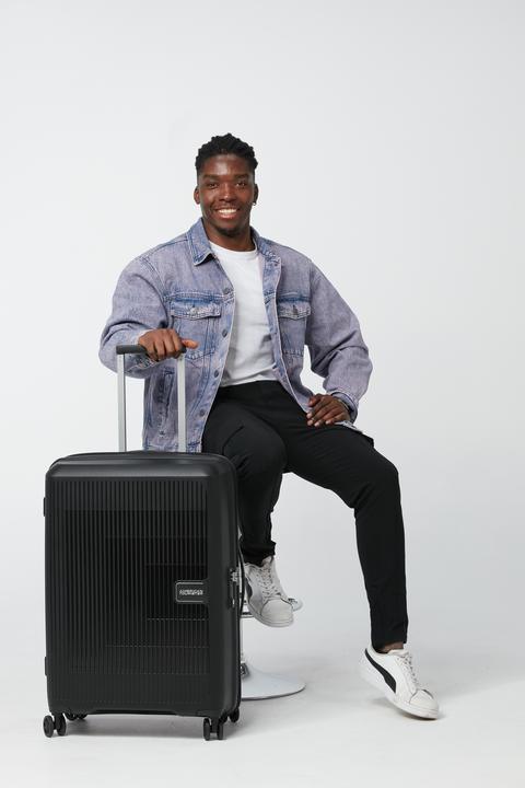 Actual product image American Tourister Travel Case Aerostep 66.5 L, Black (80 l, M (50 - 90l))