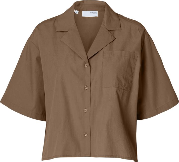 Actual product image Selected Femme Kurzarm Crop-Bluse (40)