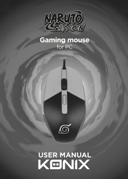 Actual product image Konix Naruto Shippuden Gaming Mouse Naruto (Cable)