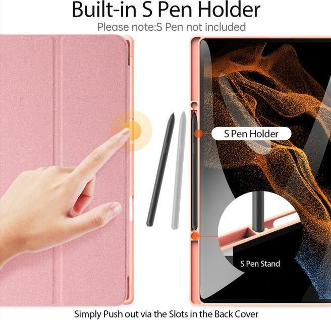 Actual product image Dux Ducis Galaxy Tab S9 Ultra - Domo Case pink (Galaxy Tab S9 Ultra, Galaxy Tab S8 Ultra)