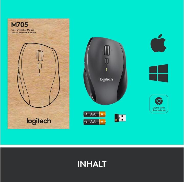 Actual product image Logitech Marathon M705 (Wireless)