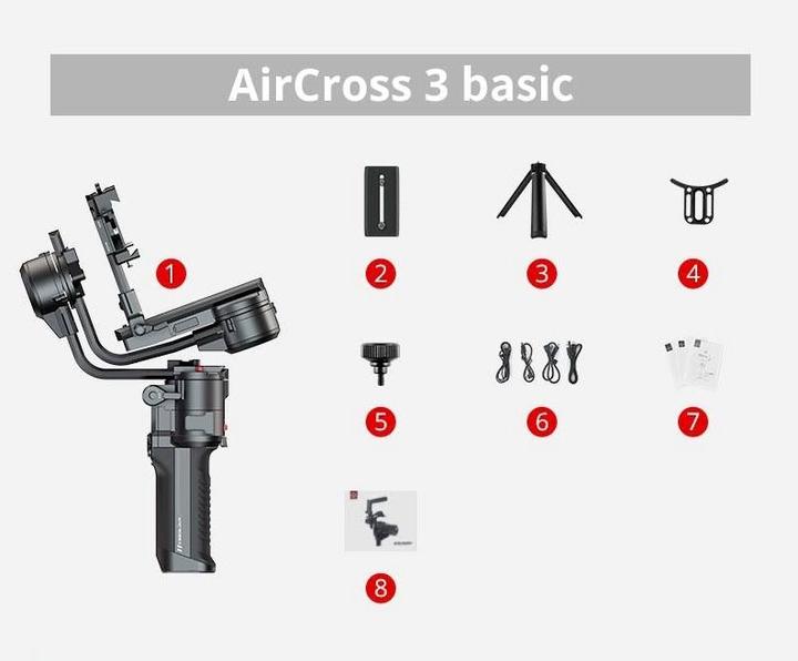 Actual product image Moza AirCross 3 (System camera, 3.20 kg)